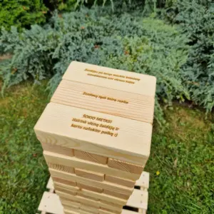 Jenga su užduotimis